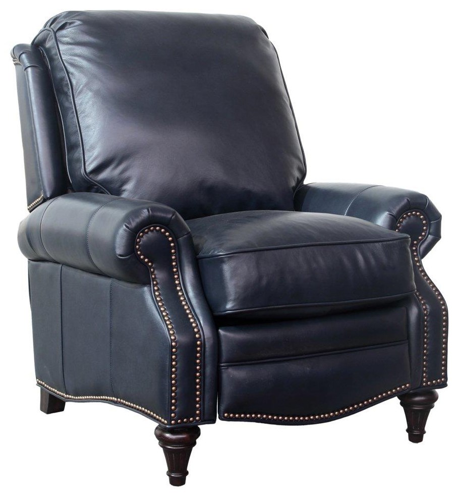 Avery black shop leather chair